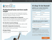 Tablet Screenshot of cross.servicelive.com
